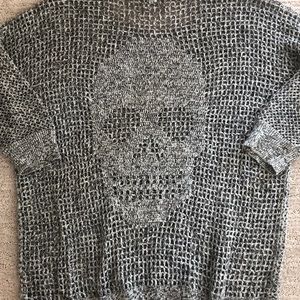 cotton by Autumn Cashmere skull knit sweater